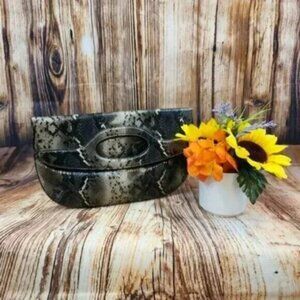 Nine West Snakeskin Clutch